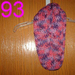 Lot of 5 Handmade Infinity Scarves